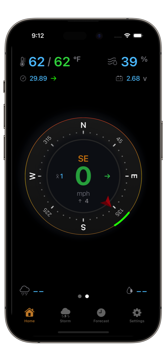 iPhone Live Wind View