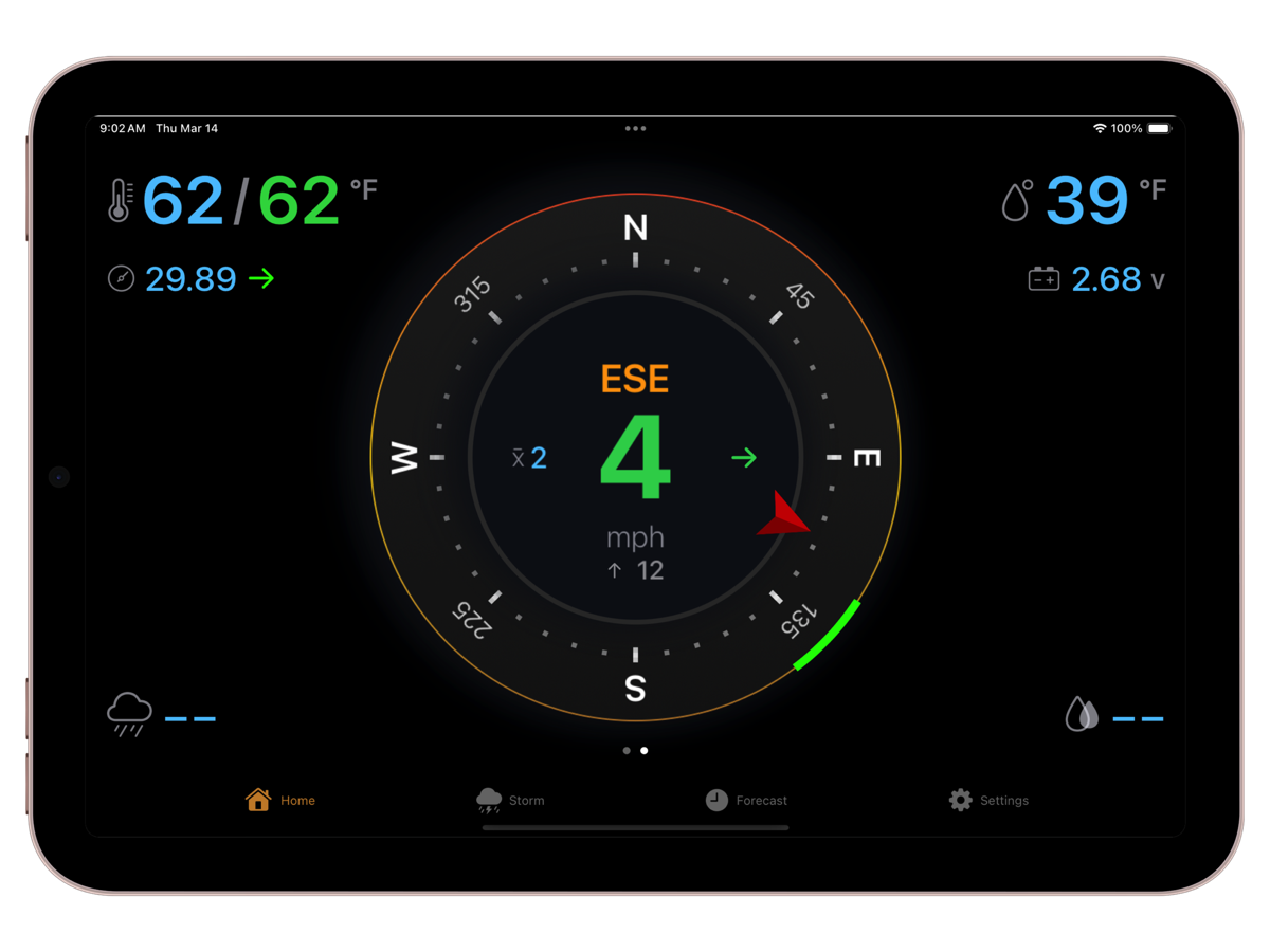 iPad Live Wind View Landscape